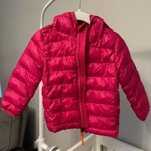 Primary Puffer Coat - Pink 12-18 months